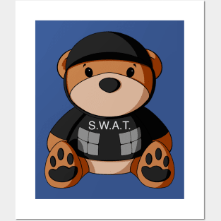 S.W.A.T. Police Teddy Bear Posters and Art